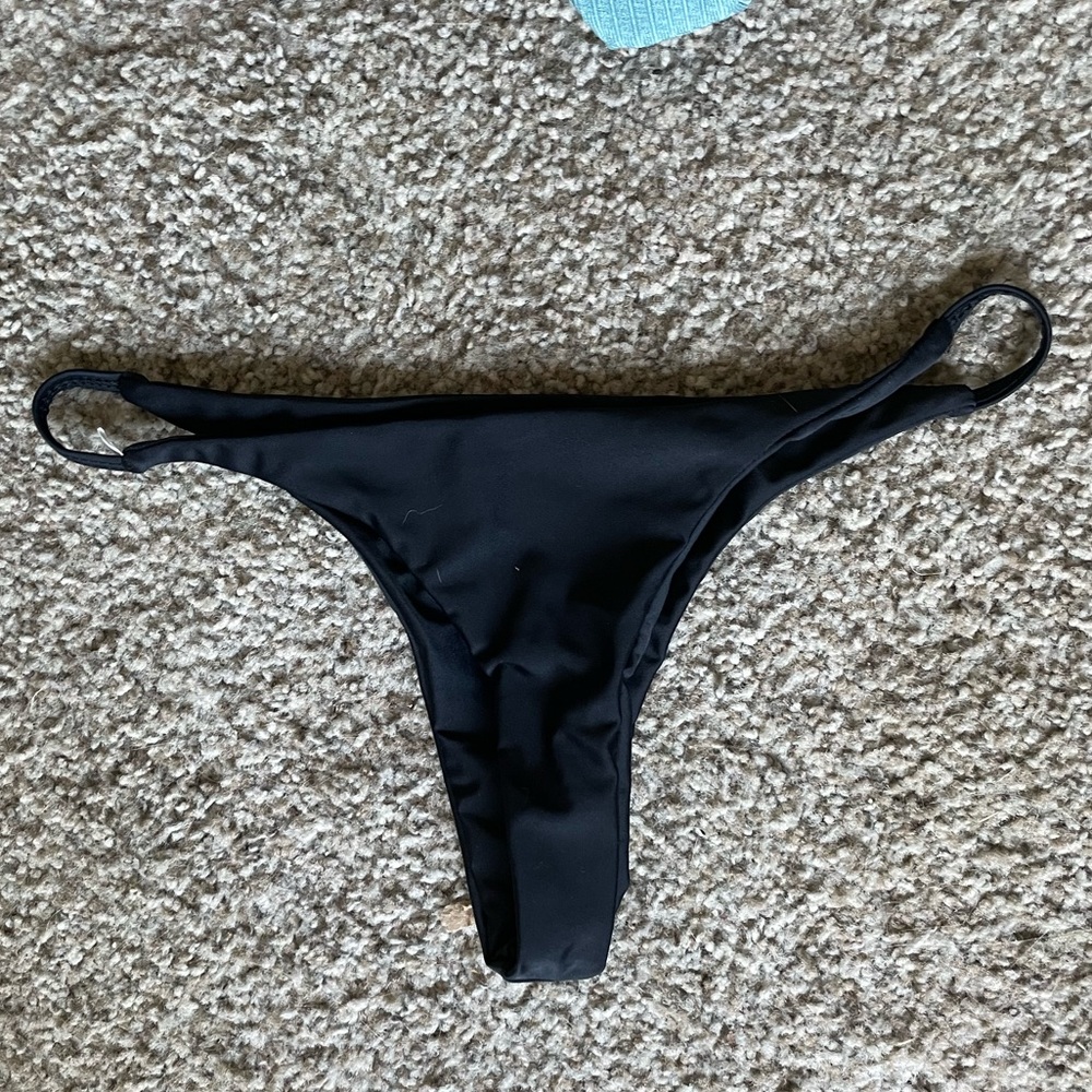 Black Thong Bikini Bottoms